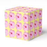 Pink Hibiscus Tropical Flower Favor Boxes