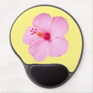 Pink Hibiscus Tropical Flower Gel Mouse Pad