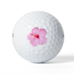 Pink Hibiscus Tropical Flower Golf Balls