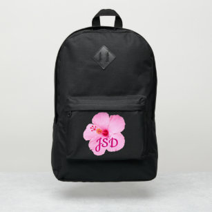 Pink Hibiscus Tropical Flower Port Authority® Backpack