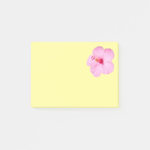 Pink Hibiscus Tropical Flower Post-it Notes