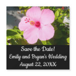 Pink Hibiscus Tropical Flower Save the Date