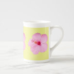 Pink Hibiscus Tropical Flower Tea Cup