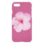 Pink Hibiscus Tropical Flower iPhone SE/8/7 Case
