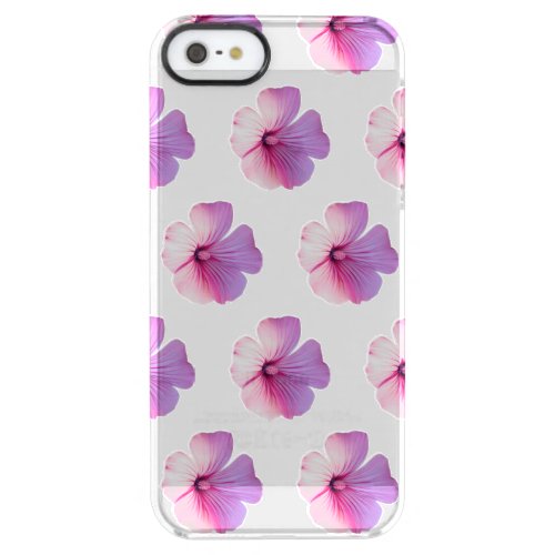 Pink Hibiscus  Clear iPhone SE55s Case