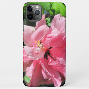 Pink Hibiscus with Raindrops Iphone Case