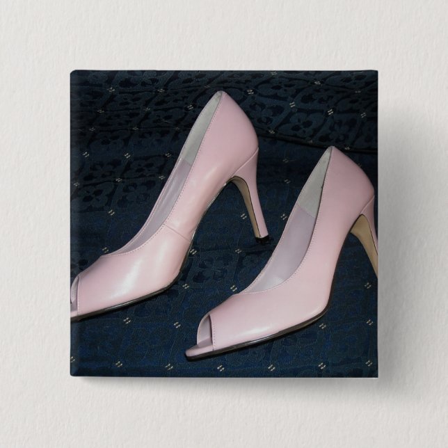 Pink High Heel Pumps/shoes Button (Front)