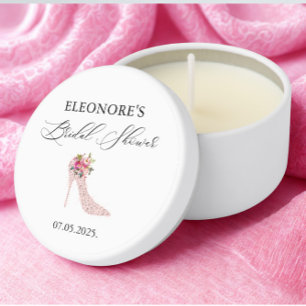 Pink High Heels Bridal Shower Mini Candle Favors