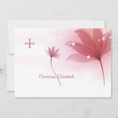 Pink High Personalized Religious Thank You