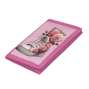 Pink High-Top Trifold Wallet
