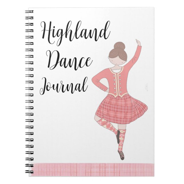 Pink Highland Dancer Journal (Front)