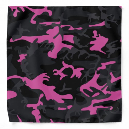 Pink Highlights Camo Bandana