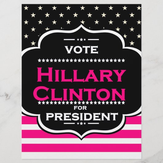 pink hillary clinton (Front)