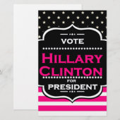 pink hillary clinton (Front/Back)
