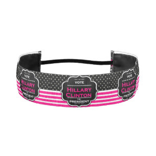 pink hillary clinton headband