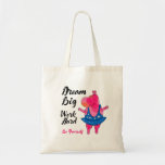 Pink Hippo Ballerina With Inspirational Sign Tote Bag at Zazzle