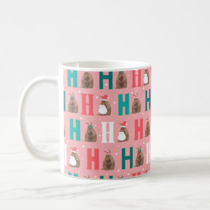 Pink Ho Ho Ho Armadillo Coffee Mug