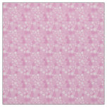 Pink Holiday Snowflake and Santa Joy Fabric