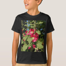 Pink Hollyhocks