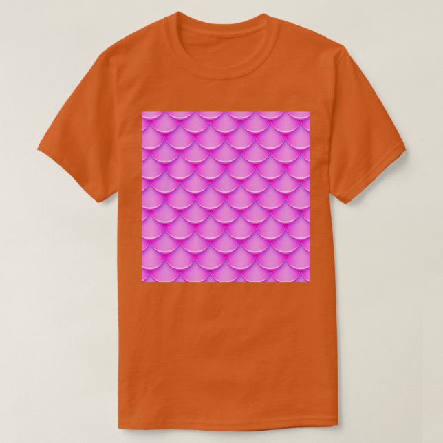Pink Holographic Mermaid Tail T-Shirt (Design Front)