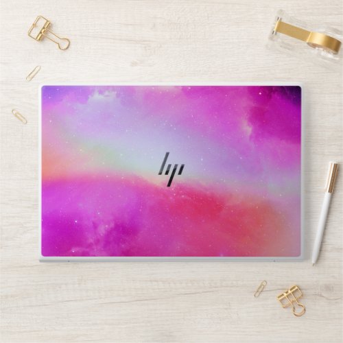 Pink Holographic Sky HP Laptop Skin