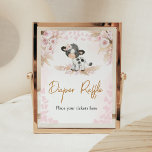 Pink Holy Cow Baby Shower Diaper Raffle Poster<br><div class="desc">Make your event special with this Cow Baby Shower with our cute and lovely printable Diaper Raffle Sign featuring adorable Pink Boho Cow Baby Shower theme. Download,  personalize,  and create lasting memories with this perfect touch for your joyous celebration!

BS771</div>