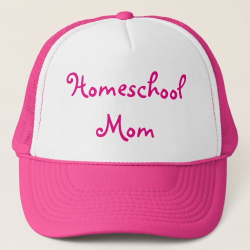 Pink Homeschool Mom Trucker Hat