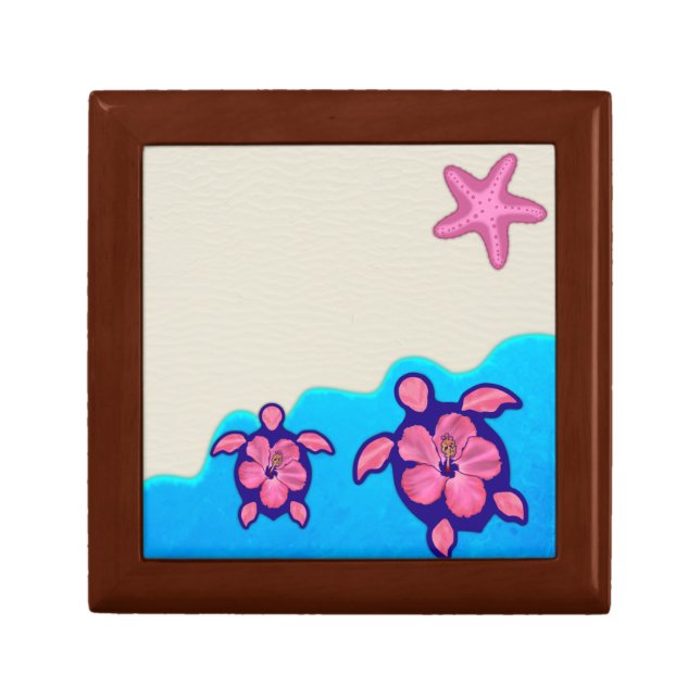 Pink Honu Turtles Gift Box (Front)