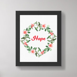 Pink Hope Floral Pomegranate Poster