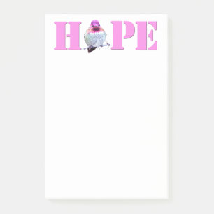 Pink HOPE Hummingbird Photo 4x6 Notes