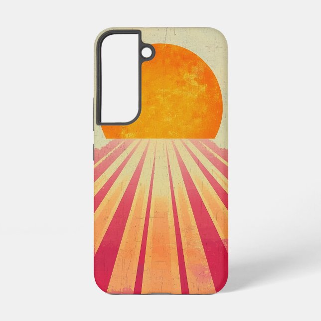 Pink Horizon Sun Phone Case (Back)