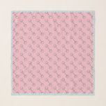 Pink Horse Bit Scarf<br><div class="desc">Horse bit pattern on pink background</div>
