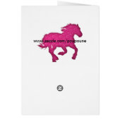 pink horse cards (Back)