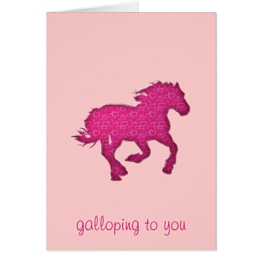 pink horse cards (Front)