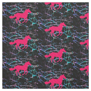 Pink Horse Hologram Fabric