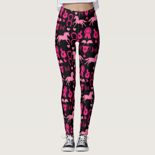 Pink Horseback Riding Leggings