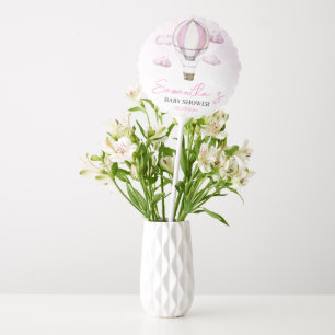 Pink Hot Air Balloon Baby Shower Medium Balloon
