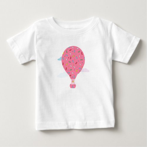 Pink Hot Air Balloons Baby T_Shirt