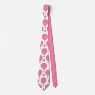 Pink Hot Air Balloons Neck Tie