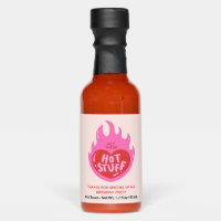 Pink Hot Stuff Birthday Party Favor Hot Sauce