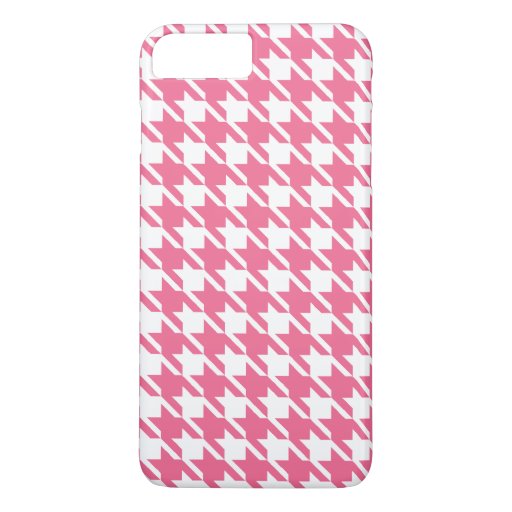 Pink Houndstooth iPhone 7 Plus Case