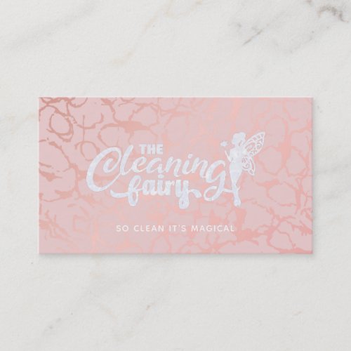 Pink House Cleaning Business Cards