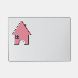 Pink House customizable Realtor Post-It Notes