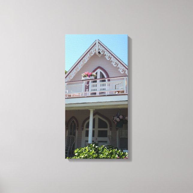 Pink House in Martha's Vineyard Canvas Print (Front)