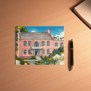 Pink House Savannah GA historic Cardstock