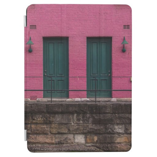PINK HOUSE WITH TWO DOORS iPad AIR COVER