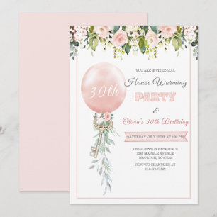 Pink Housewarming and Birthday Template