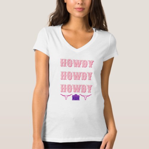 Pink Howdy Cow Girl Shirt
