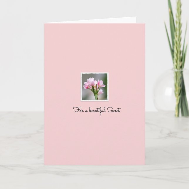 Pink Hued Mothers Day Card (Front)