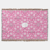 Pink Hummingbird Coquette Personalized floral